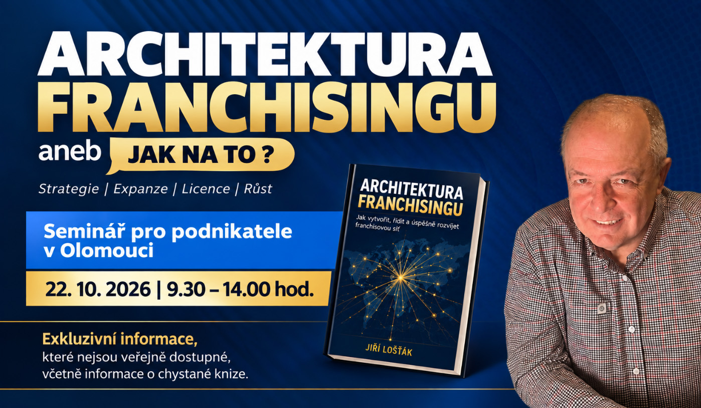 Expandujte jako McDonald´s! OLOMOUC 22.10.2026 od 9.30 do 14.00 hod.
